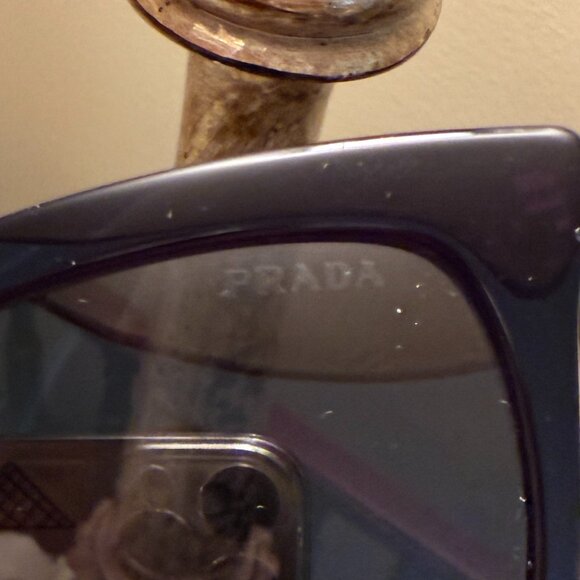 Prada Women's Sunglasses SPR-03X Black/Gray - Picture 12 of 14